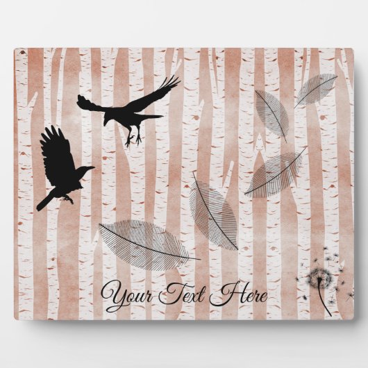 Rustige Krogen in het Witte Vogelbos Fotoplaat (Voorkant)