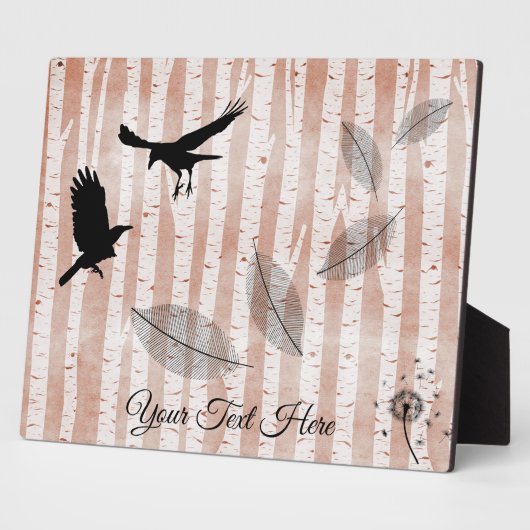 Rustige Krogen in het Witte Vogelbos Fotoplaat (Zijkant)