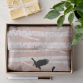 Rustige Krogen in het Witte Vogelbos Tissuepapier (Geschenk)