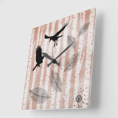 Rustige Krogen in het Witte Vogelbos Vierkante Klok (Hoek)