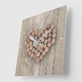 Rustige kurk voor wijn vierkante klok (Hoek)