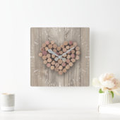 Rustige kurk voor wijn vierkante klok (Huis)