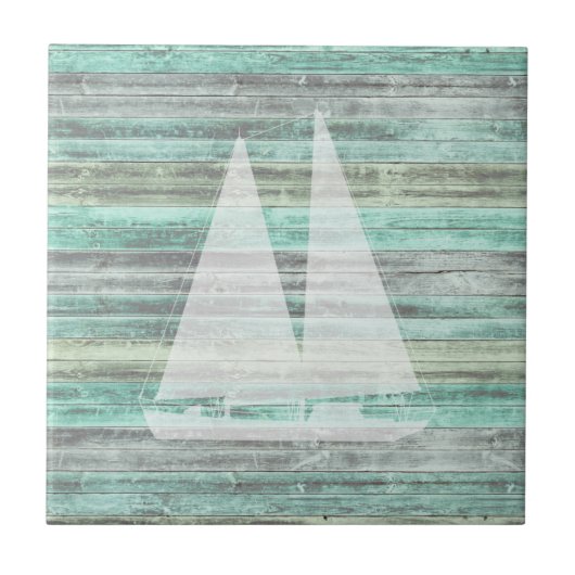 Rustige kustschipper tegeltje (Voorkant)