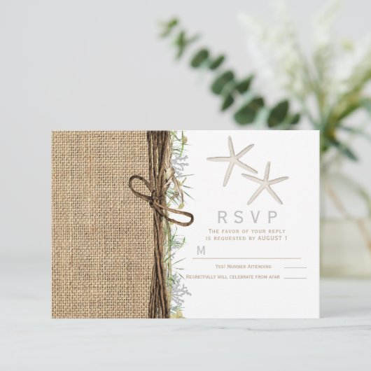 Rustige kuststrook strandbrauwweduwschap RSVP Kaart (Staand voorkant)