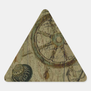 Rustige kustvaarders seizoenshells Nautical Sticker