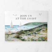 Rustige kustvaart drieluik uitnodiging (Cover)
