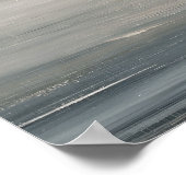 Rustige Kustvlakte Minimaal Abstract Landschapskun Poster (Hoek)