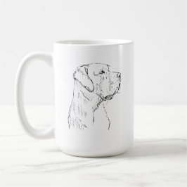 Rustige Labrador Retriever Mok, Minimalistische Ku Koffiemok