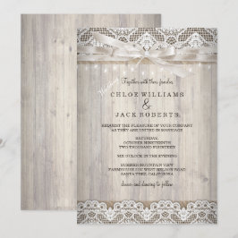 Rustige Lace Wood Weddenschappen Kaart