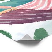 Rustige lagune poster (Hoek)