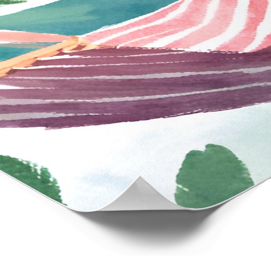 Rustige lagune poster (Hoek)