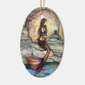 Rustige Lagune Zeemeermin Kunst Ornament (Links)