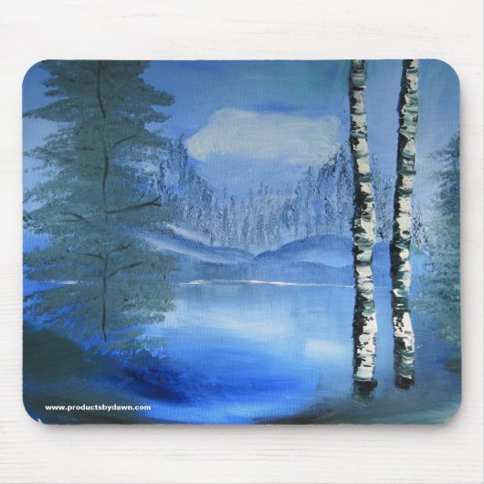Rustige Lake Mousepad Muismat (Voorkant)