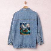 Rustige Lake Oasis: Binnenwateren T-shirt Denim Jacket (Hangar)