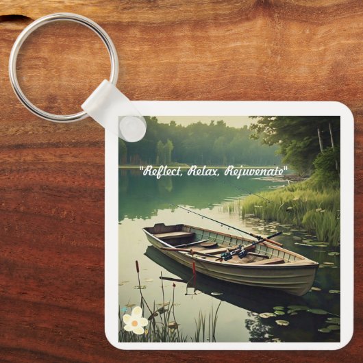 "Rustige Lake Serenity" Sleutelhanger (Voorkant)