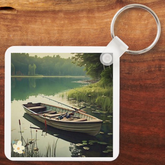 "Rustige Lake Serenity" Sleutelhanger (Achterkant)