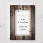 Rustige Land Barn Wood Junior / Senior Prom Kaart (Voorkant)