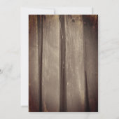 Rustige Land Barn Wood Junior / Senior Prom Kaart (Achterkant)