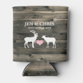 Rustige Land Buck and Doe Wedding Favor Blikjeskoeler (Voorkant)