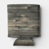 Rustige Land Buck and Doe Wedding Favor Blikjeskoeler (Achterkant)