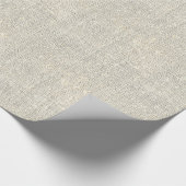 rustige land grijze burlap cadeaupapier (Hoek)