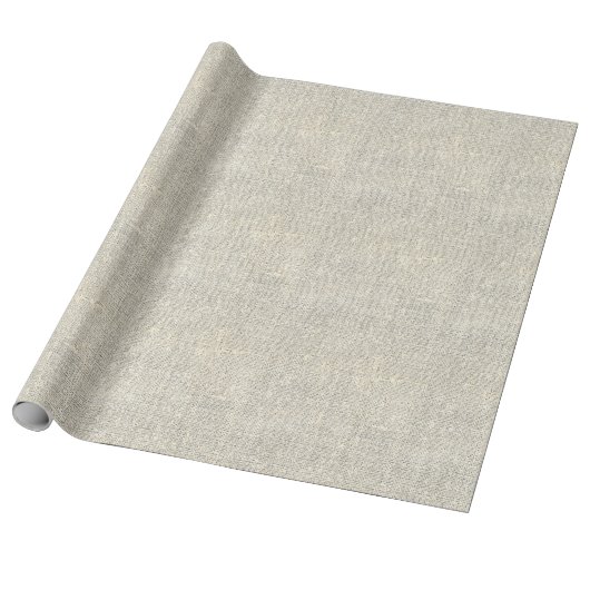 rustige land grijze burlap cadeaupapier (Uitgerold)