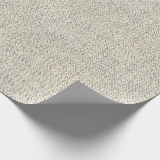 rustige land grijze burlap cadeaupapier (Hoek)