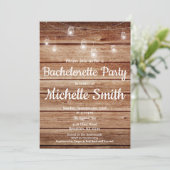 Rustige Land Hanging Lights Bachelorette Party Kaart (Staand voorkant)