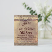 Rustige Land Sla de datumkaarten op Save The Date (Staand voorkant)