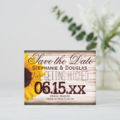 Rustige Land Zonnebloem Sparen de Briefkaarten van (Staand voorkant)