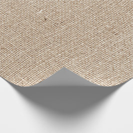 Rustige landburlap-look cadeaupapier