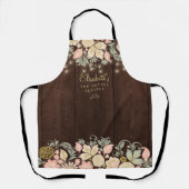 Rustige landelegante keukenchef schort (Voorkant)