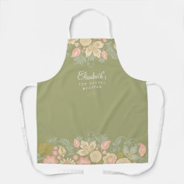 Rustige landelegante keukenchef schort