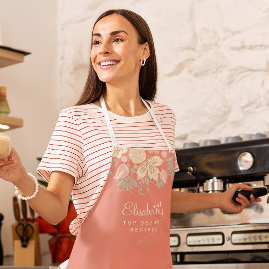 Rustige landelegante keukenchef schort