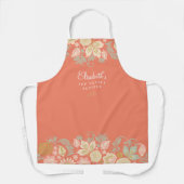 Rustige landelegante keukenchef schort (Voorkant)