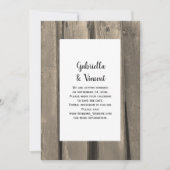 Rustige Landelijke Barn Wood Wedding Save the Date (Voorkant)