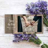 Rustige Landelijke Barn Wood Wedding Save the Date