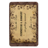 Rustige Landelijke Barn Wood Wedding Save the Date Magneet (Verticaal)