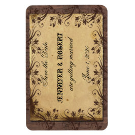 Rustige Landelijke Barn Wood Wedding Save the Date Magneet