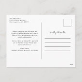 Rustige landelijke kerstgloed foto feestdagenkaart (Achterkant)