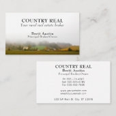Rustige landelijke makelaar voor onroerend goed visitekaartje (Voorkant / Achterkant)