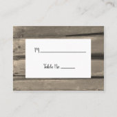 Rustige landelijke schuur - bruiloft plaatskaartje (Voorkant)