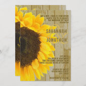 Rustige landelijke soonnebloem kaart (Voorkant / Achterkant)