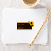 Rustige landelijke zonnebloemen - Floral Wedding Etiket (Insitu)