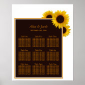 Rustige landelijke zonnebloemen - Floral Wedding S Poster (Voorkant)