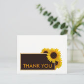 Rustige landelijke zonnebloemen - Weddenschap Hart Briefkaart (Staand voorkant)