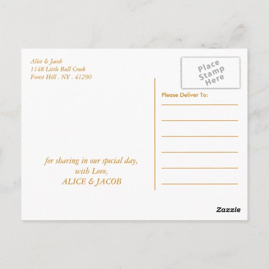 Rustige landelijke zonnebloemen - Weddenschap Hart Briefkaart (Achterkant)