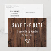 Rustige landen bewaren de datum briefkaart (Voorkant / Achterkant)