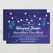 Rustige landen lichten moeraspot Rehearsal Dinner Kaart (Voorkant / Achterkant)