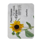 Rustige landen - Zonnebloem / dromen van het Plant Magneet (Verticaal)